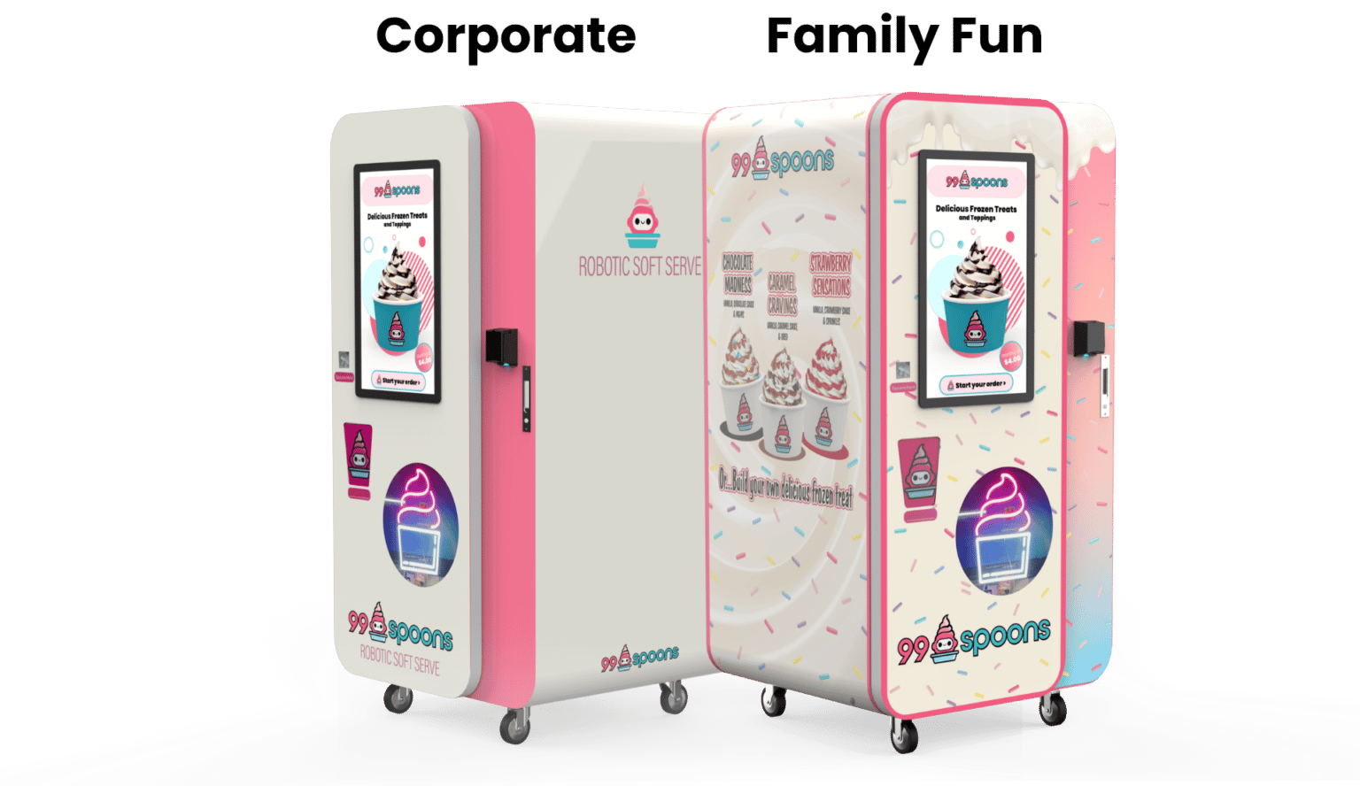 Vending operators 99 spoons automated soft serve vending machine